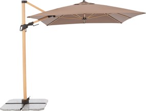 Doppler ALU WOOD 300 x 220 cm brązowa