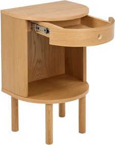 Szafka nocna w dekorze dębu w jasnym naturalnym kolorze Paron – Actona