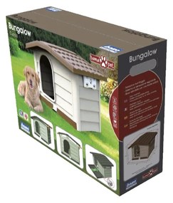Budka dla psa Bungalow zielona, 89 x 75 x 62 cm
