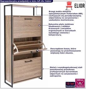 Wysoka industrialna szafka na buty z półką - Tamil 6X