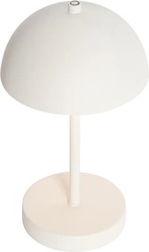 Zestaw 2 lamp stołowych zewnętrznych Grzyb biały ładowalne - Keira