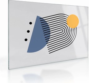 Obraz na szkle - Minimalistyczna abstrakcja N⁰2 (70x50 cm)