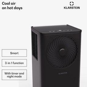 Klarstein Aero Ring Smart 7000 BTU Klimatyzacja Przenośna Czarny