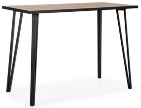Stolik barowy z blatem w dekorze dębu 60x140 cm Sindi – Marckeric