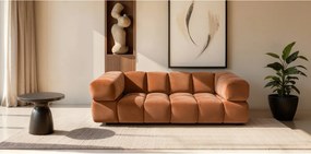 Sofa trzyosobowa, tkanina welurowa Bluvel, Cynamonowy, Averro