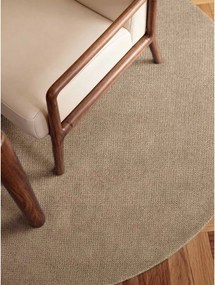 Beżowy wełniany okrągły dywan tkany ręcznie ø 200 cm Greenwich – Ted Baker
