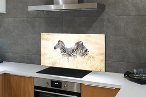 Szklany Panel Zebry na Afrykańskiej Równinie