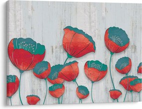 Obraz - Maki - nafta (70x50 cm)
