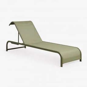 Leżak Regulowany Ze Stali Marietta Intensywny Verde Olive - Sklum