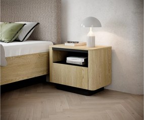 Stolik nocny, dąb cremona, 63,2 x 50,5 x 38,1 cm