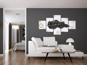 Obraz abstrakcji (125x70 cm)