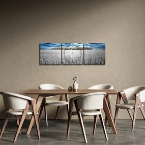 Obraz pola (z zegarem) (90x30 cm)