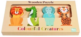 Puzzle drewniane Colourful Creatures – Rex London