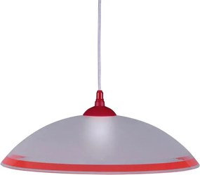 Biało-czerwona kuchenna lampa wisząca - S563-Toba