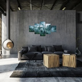 Obraz - Las we mgle (125x70 cm)