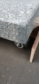 Doppler Mobilna podstawa pod parasol 140 kg - granitowa na kółkach - Towar z drobną wadą (SO101)