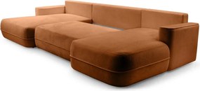 Narożnik FUEGO XL wolnostojący układ U z funkcją spania w tkaninie Bubble 10 DomoHome