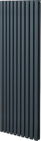 Grzejnik kolumnowy owalny – 1800 mm x 600 mm – antracytowo-szary