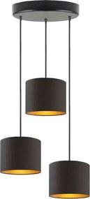 Lampa wisząca regulowana na czarnym stelażu - B7-L94