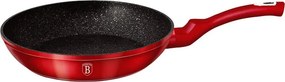 Aluminiowa czerwona patelnia na indukcję 20cm A0-F32