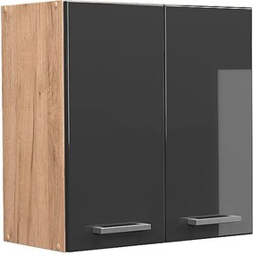 Szafka ścienna antracyt wysoki połysk 60x31x60 r-line