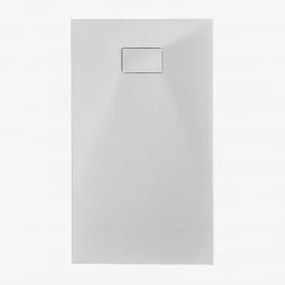 Prostokątna Antypoślizgowa I Ultracienka Brodzik Z Żywicy Smc Soho Biała & 120 X 70 Cm - Sklum