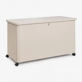 Skrzynia Do Przechowywania Ogrodowa Ze Stali Forzan Kremowa Tapioca & 915 L - Sklum