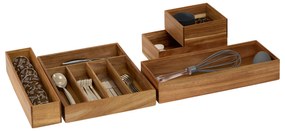 Podłużny drewniany organizer TIDY SMART, 8 x 38 x 7 cm