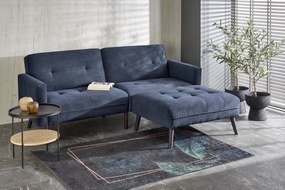 Sofa rozkładana CORNELIUS niebieska HALMAR