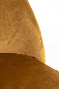 Zestaw 4 Krzese Vint Aksamitne Golden