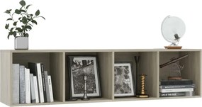 Brązowy modułowy regał ścienny C6-S49