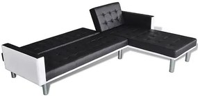 Rozkładany czarny narożnik - Iwez 5Q