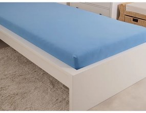 4Home prześcieradło jersey Ideal błękitne, 100 x200 cm, 100 x 200 cm