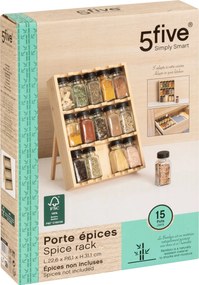 Organizer na przyprawy do szuflady lub na blat 15 słoików