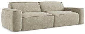 Beżowa sofa z tkaniny szenilowej 244 cm Omao – Makamii