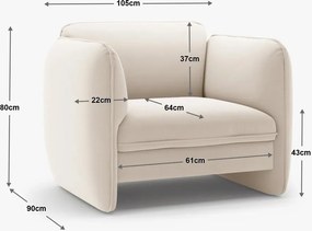 Zielony aksamitny fotel Georgia – Micadoni