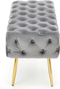 Pikowana velvetowa ławka Athena