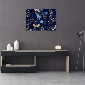 Obraz - Jesienne kwiaty (70x50 cm)