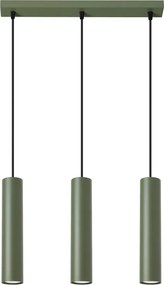 Loftowa potrójna lampa sufitowa w oliwkowym kolorze - Z4-G63