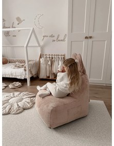 Jasnoróżowy dziecięcy worek do siedzenia Funny Bunny – The Brooklyn Kids