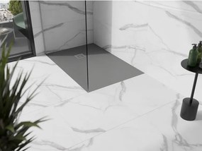 Mexen Stone+ brodzik kompozytowy prostokątny 80 x 70 cm, szary-beton - 44617080