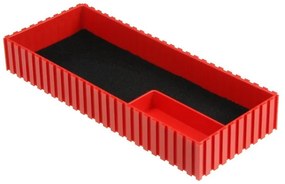 Pudełko plastikowe na mikrometr 35-100x250 mm, czerwone