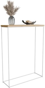 Konsola minimalistyczna do przedpokoju dąb artisan + biały S8-F94