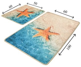 Dywaniki łazienkowe zestaw 2 szt. 60x100 cm Stella – Foutastic