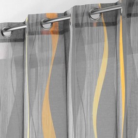 Szara firanka z woalu 140x240 cm Ondulys – douceur d'intérieur