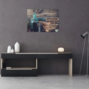 Obraz na szkle - Stolik aptekarki (70x50 cm)