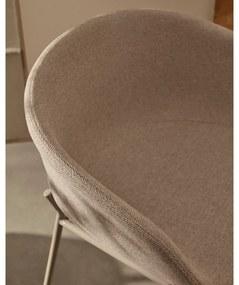 Beżowy hoker (wysokość siedziska 65 cm) Yvette – Kave Home