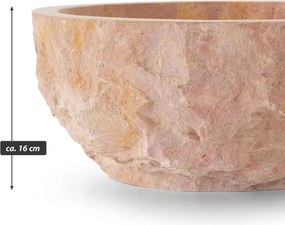 Umywalka z naturalnego kamienia Savona, Ø 35 - 40 cm