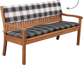 Doppler Oparcie na ławkę 2-osobową poduszka na ławkę dwuosobową 110x30x6 cm