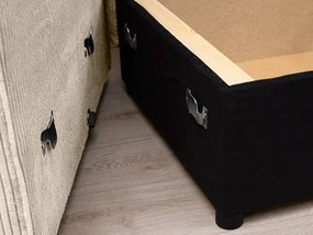 Rozkładana narożna sofa SMART COSARO kremowa, dwustronna + 2 poduszki GRATIS